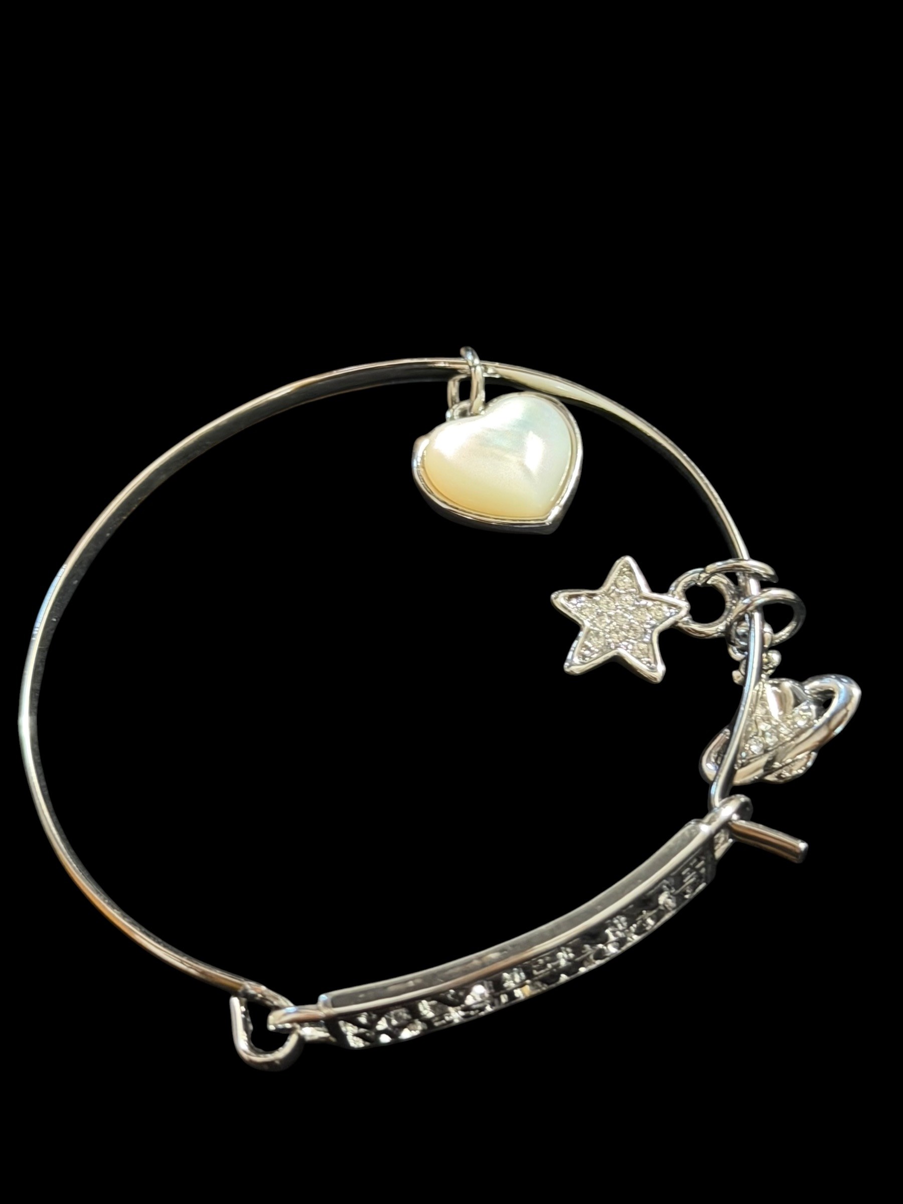 Vivienne Westwood Silver Tone Orb Bangle Bracelet 5