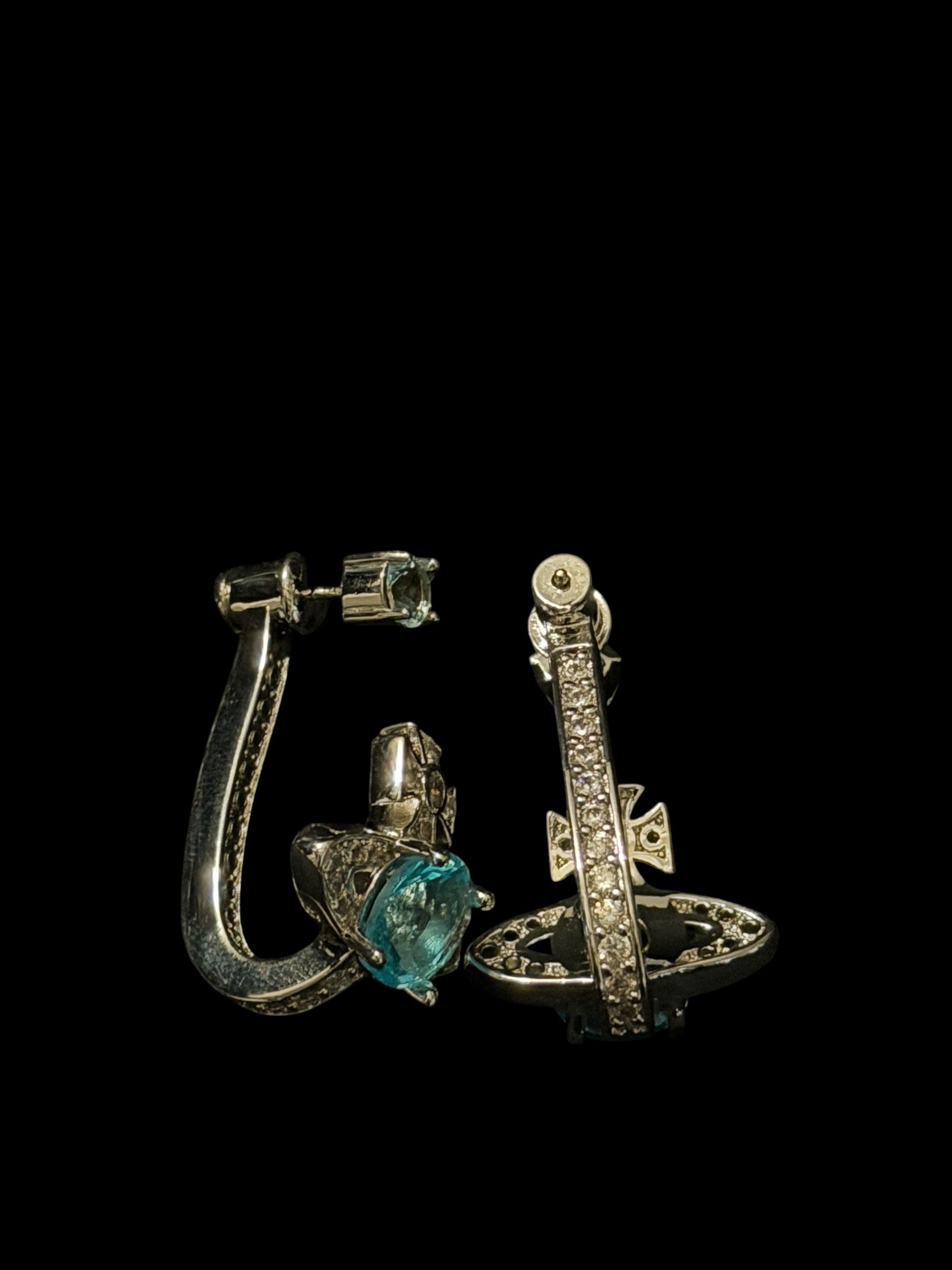 Vivienne Westwood Earring with Diamond Orb Encraving 4