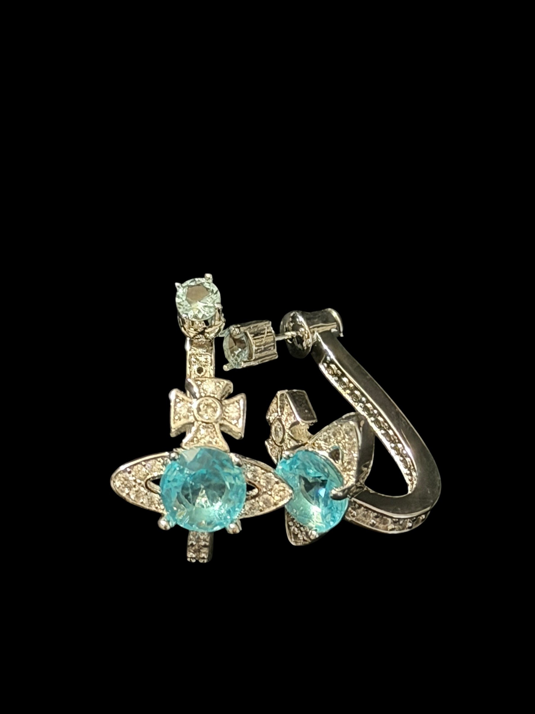 Vivienne Westwood Earring with Diamond Orb Encraving