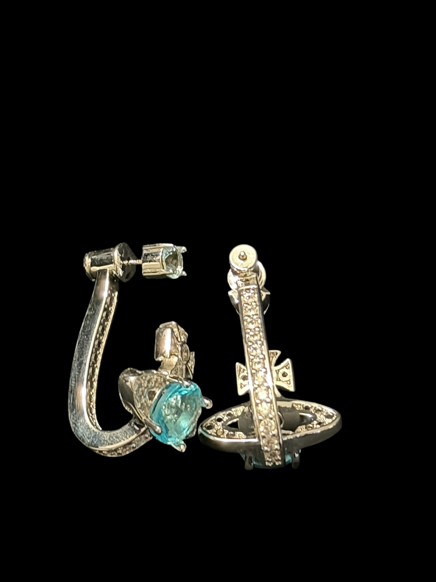 Vivienne Westwood Earring with Diamond Orb Encraving 2