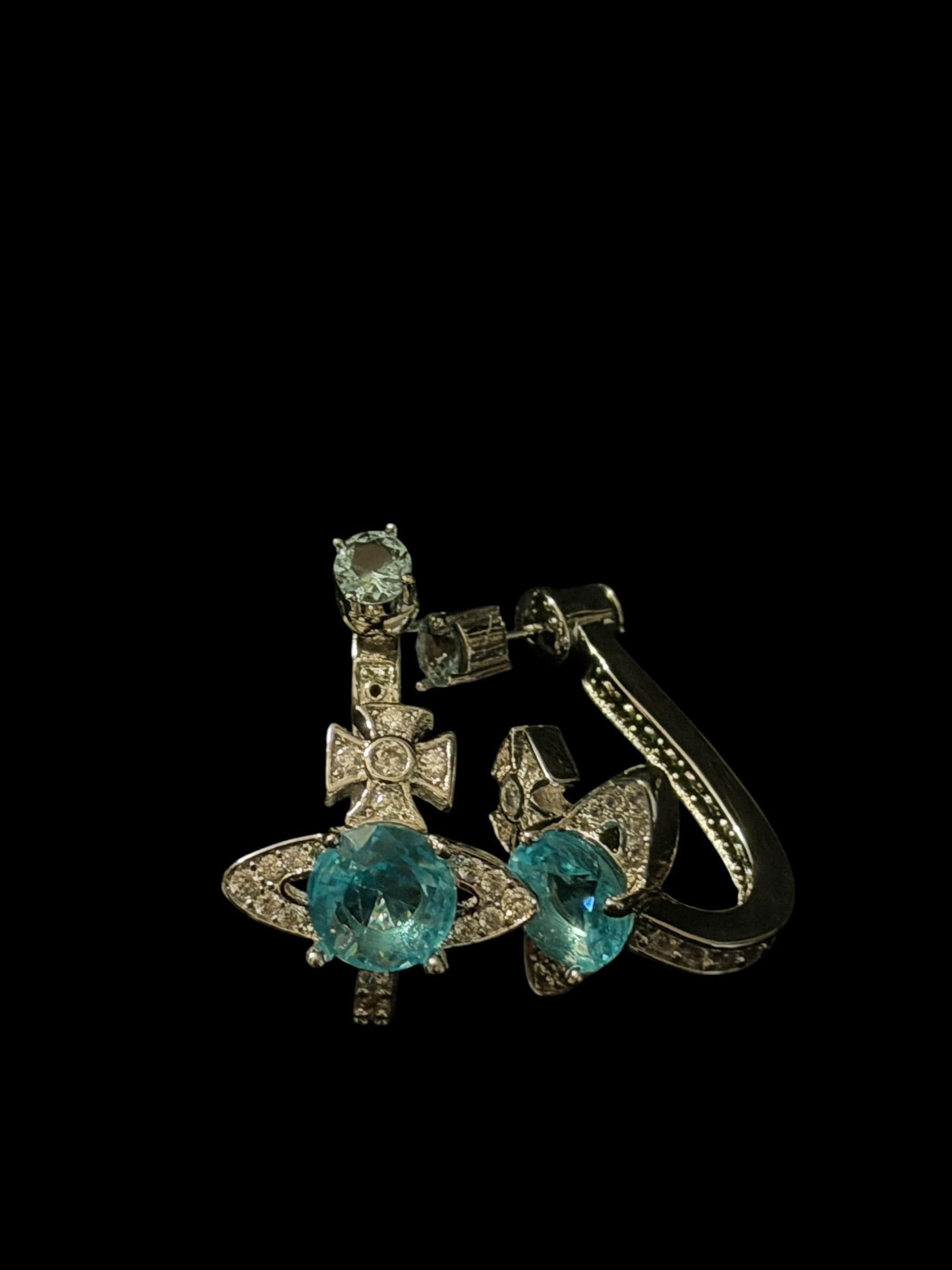 Vivienne Westwood Earring with Diamond Orb Encraving 3