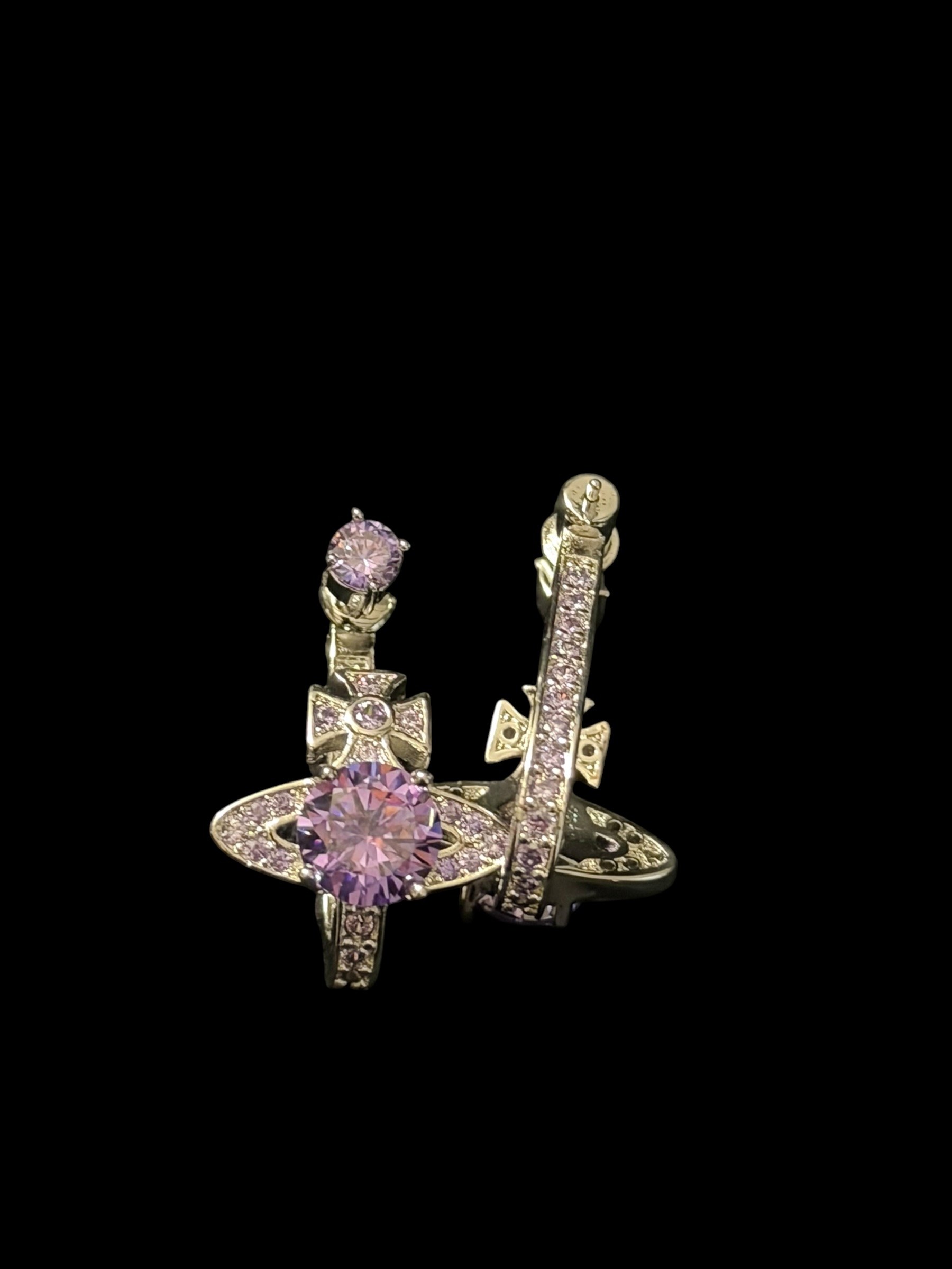 Vivienne Westwood Earring with Diamond Orb Encraving 3