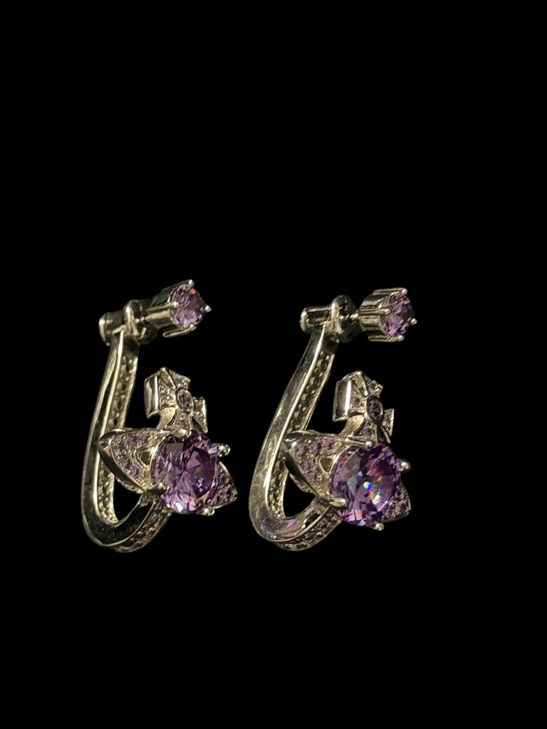 Vivienne Westwood Earring with Diamond Orb Encraving