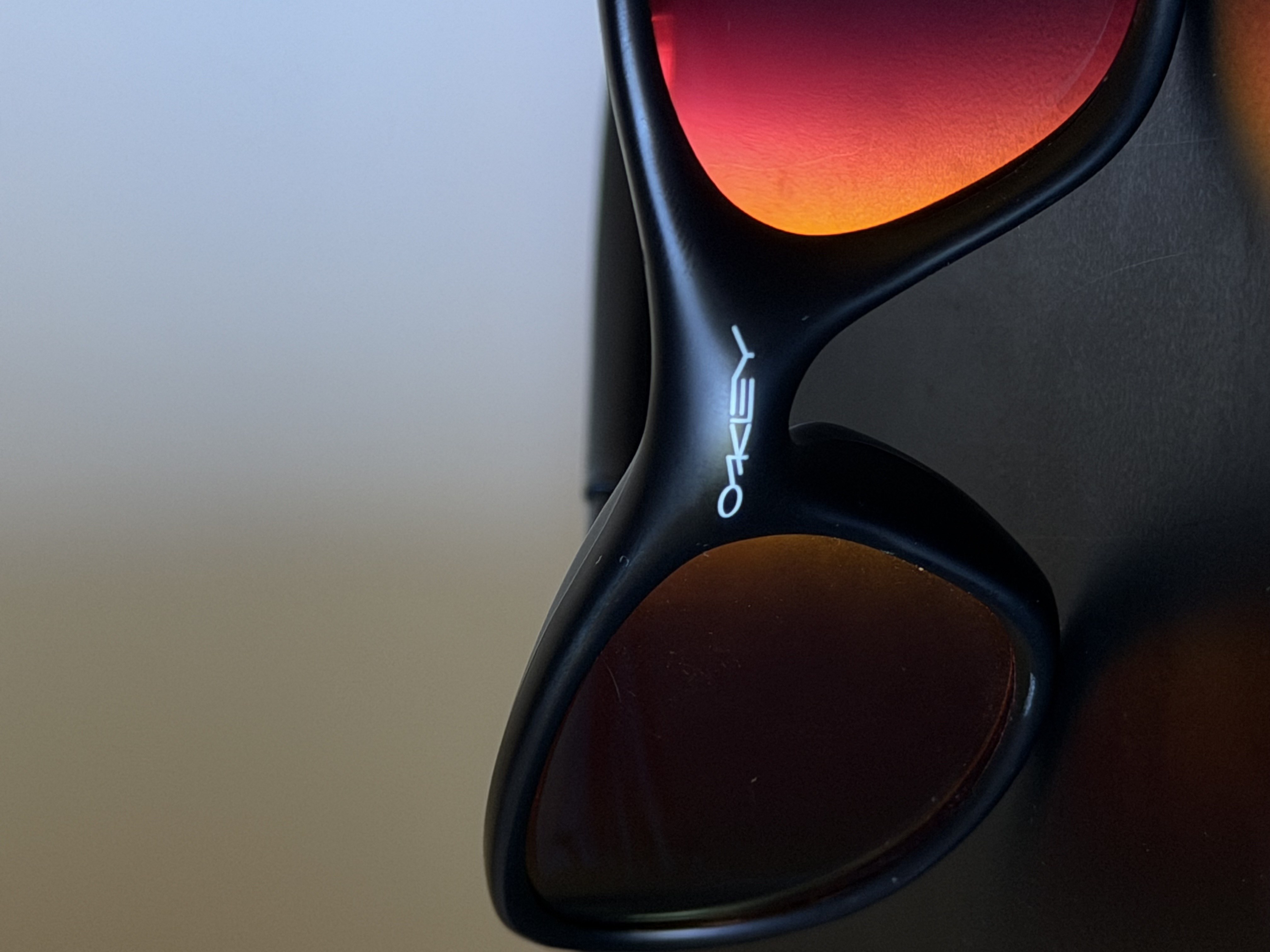 Oakley Minute Black Red Iridium Y2K Sunglasses Vintage 2