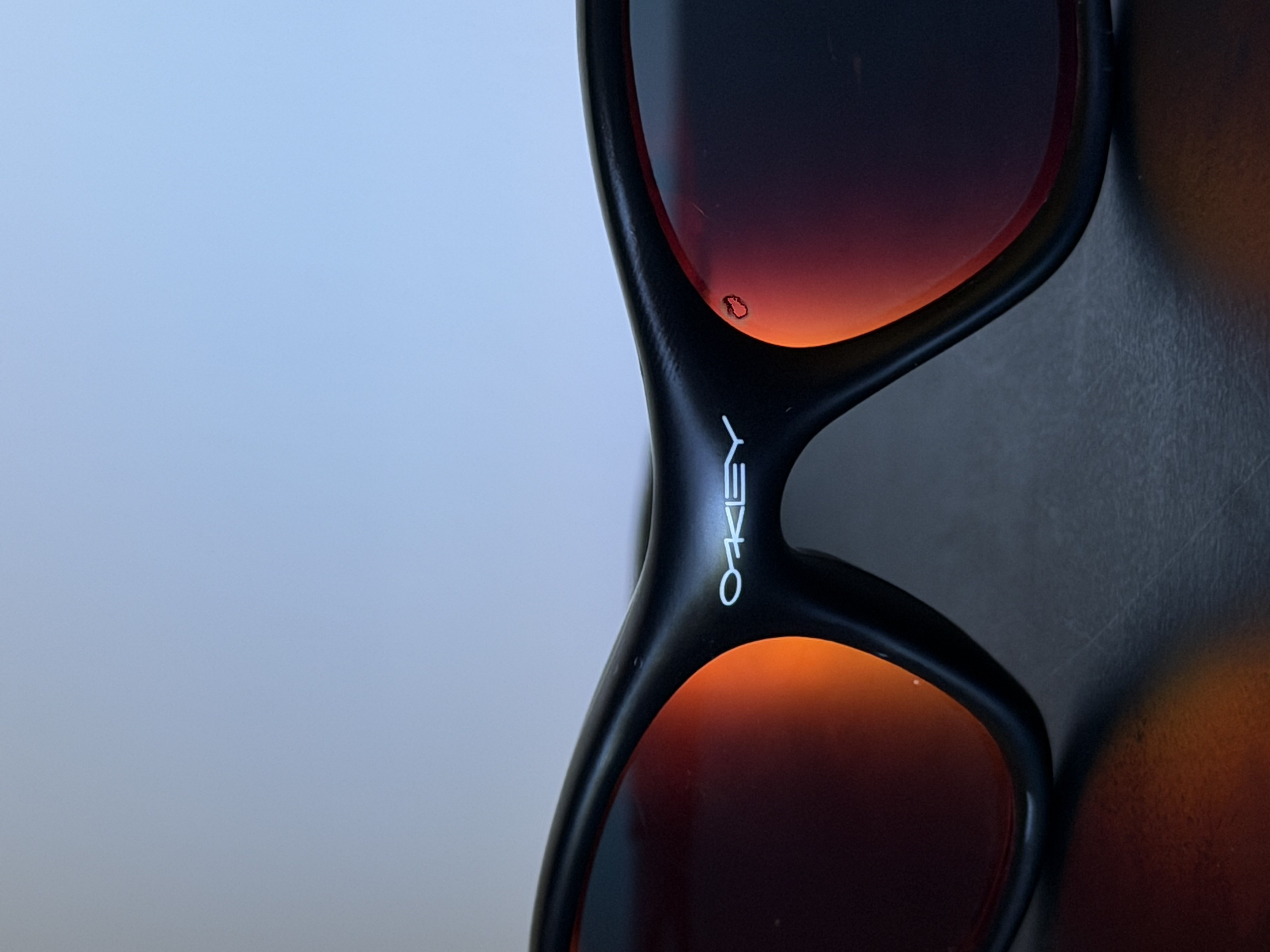 Oakley Minute Black Red Iridium Y2K Sunglasses Vintage 3
