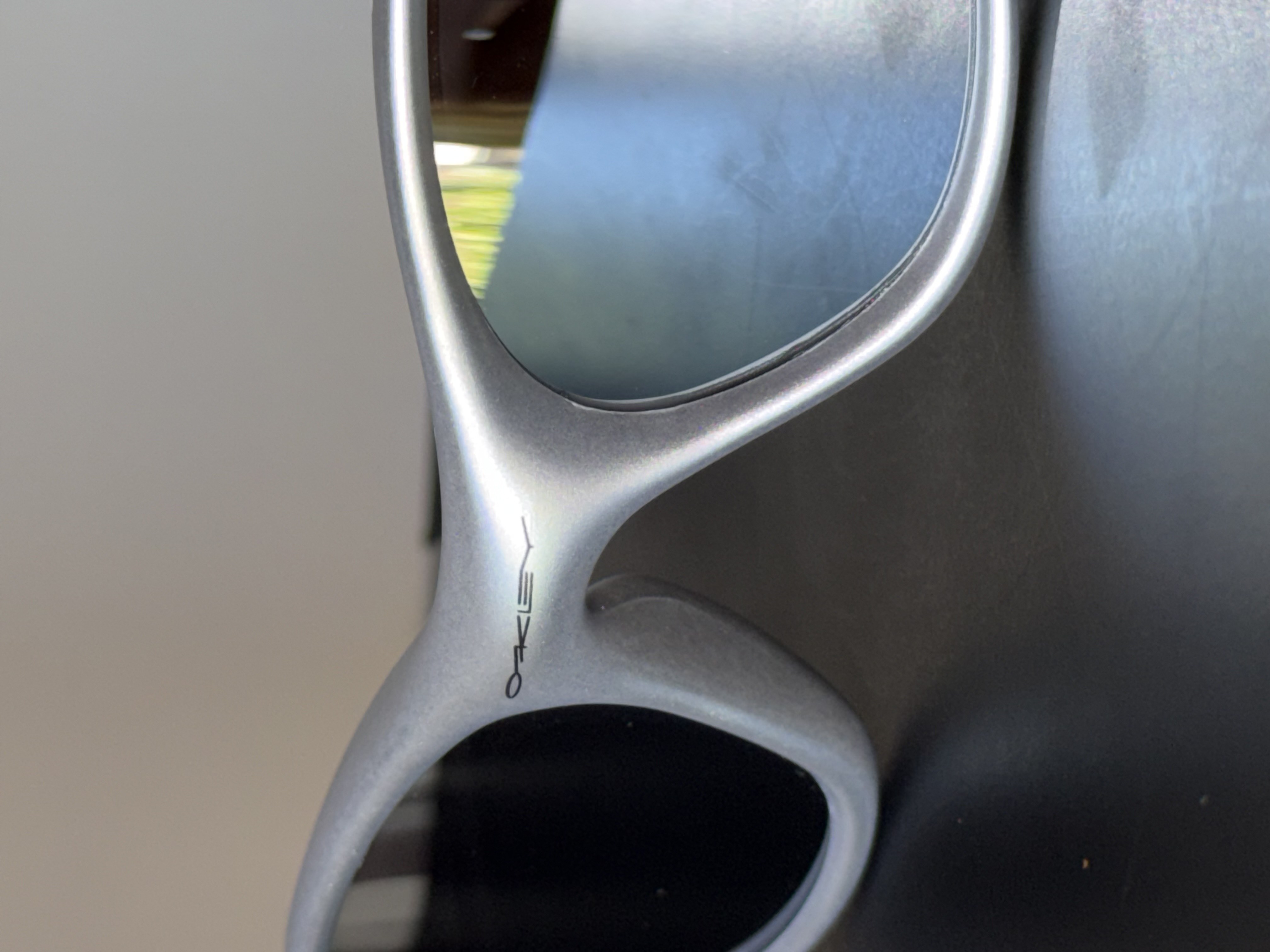 Oakley Minute Silver Black Y2K Sunglasses Rare Vintage 5