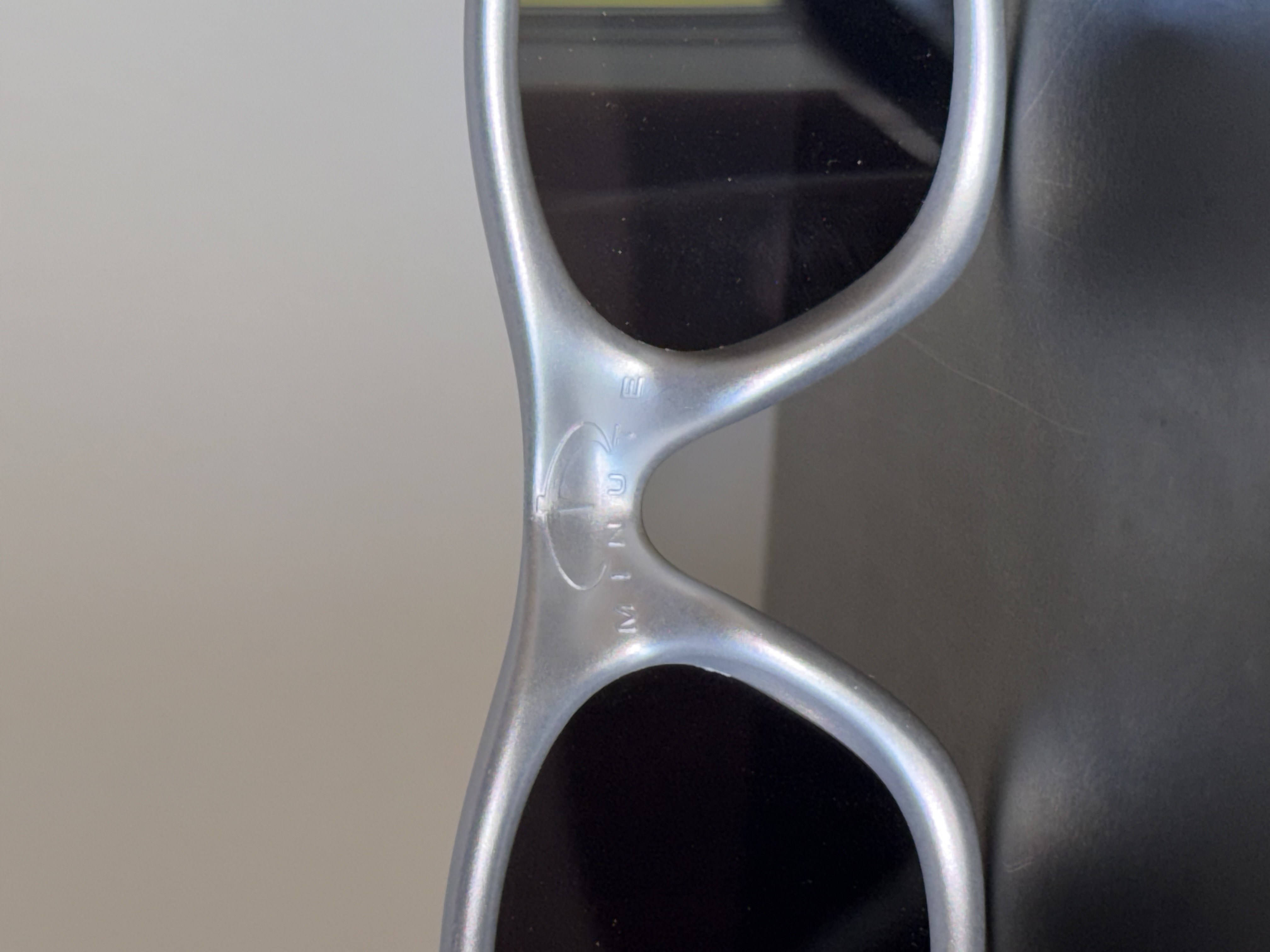 Oakley Minute Silver Black Y2K Sunglasses Rare Vintage 6