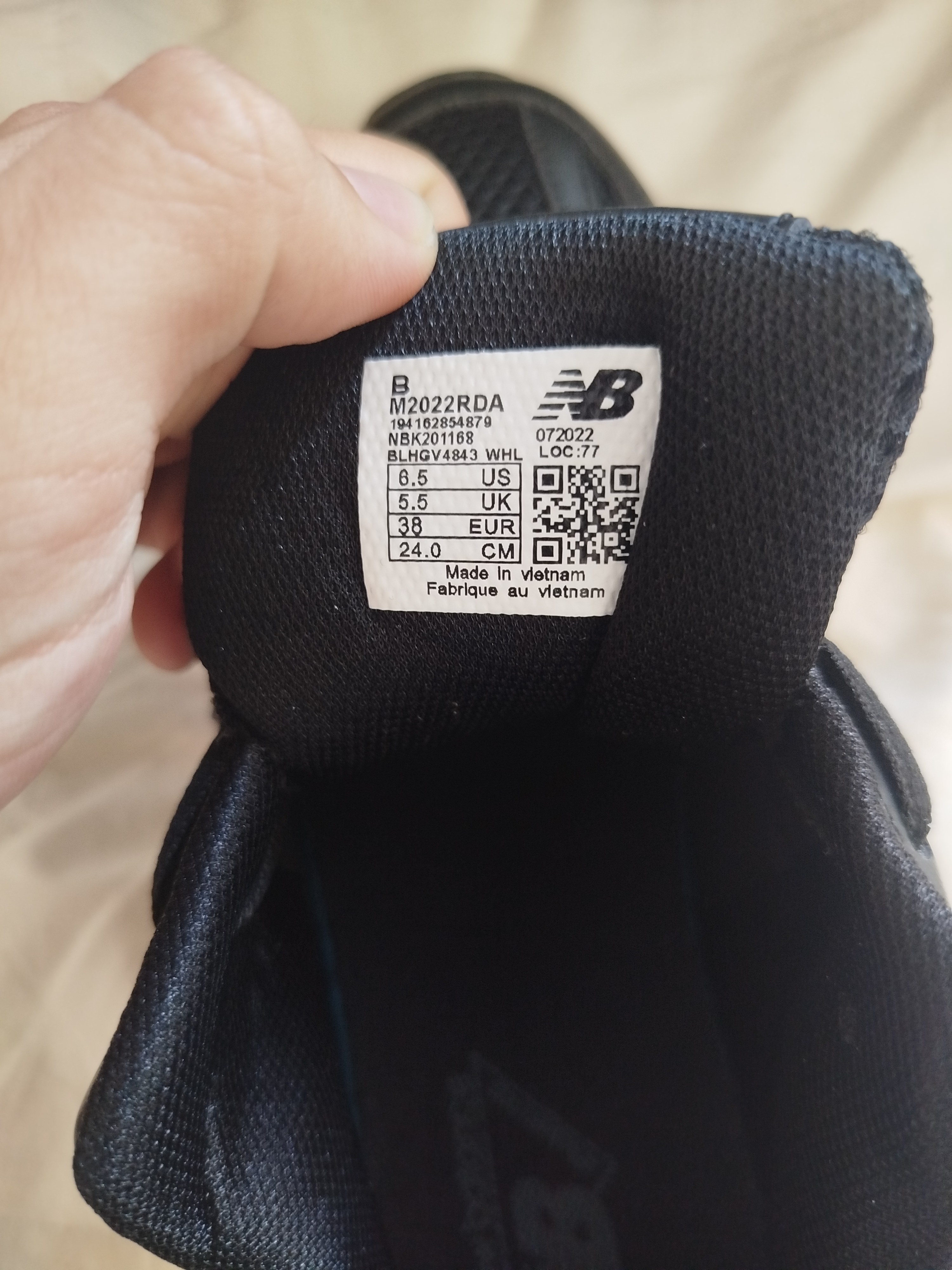 New Balance 530 Black White Size 38 6
