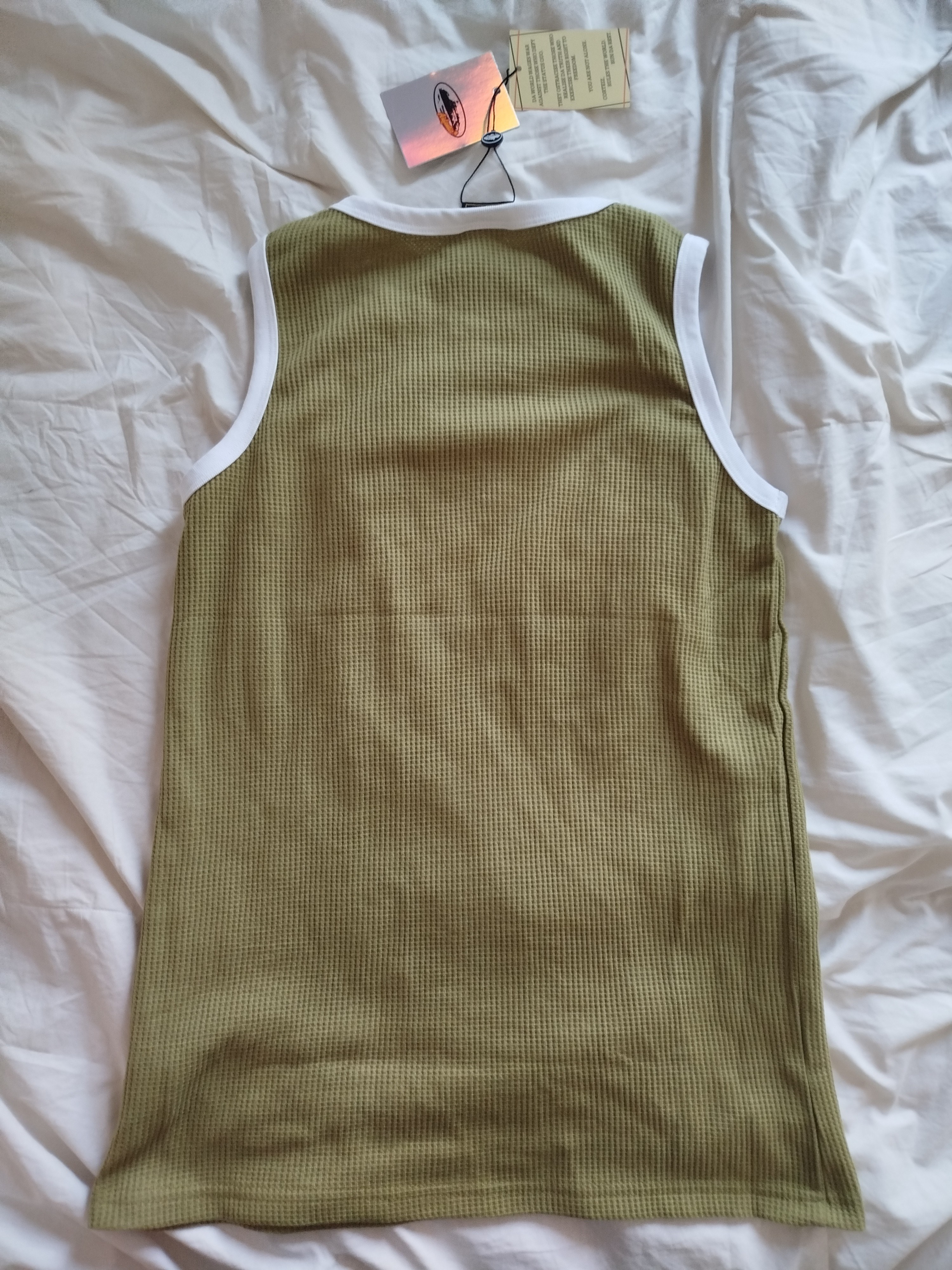 Camiseta de tirantes Corteiz Caqui Talla L 2