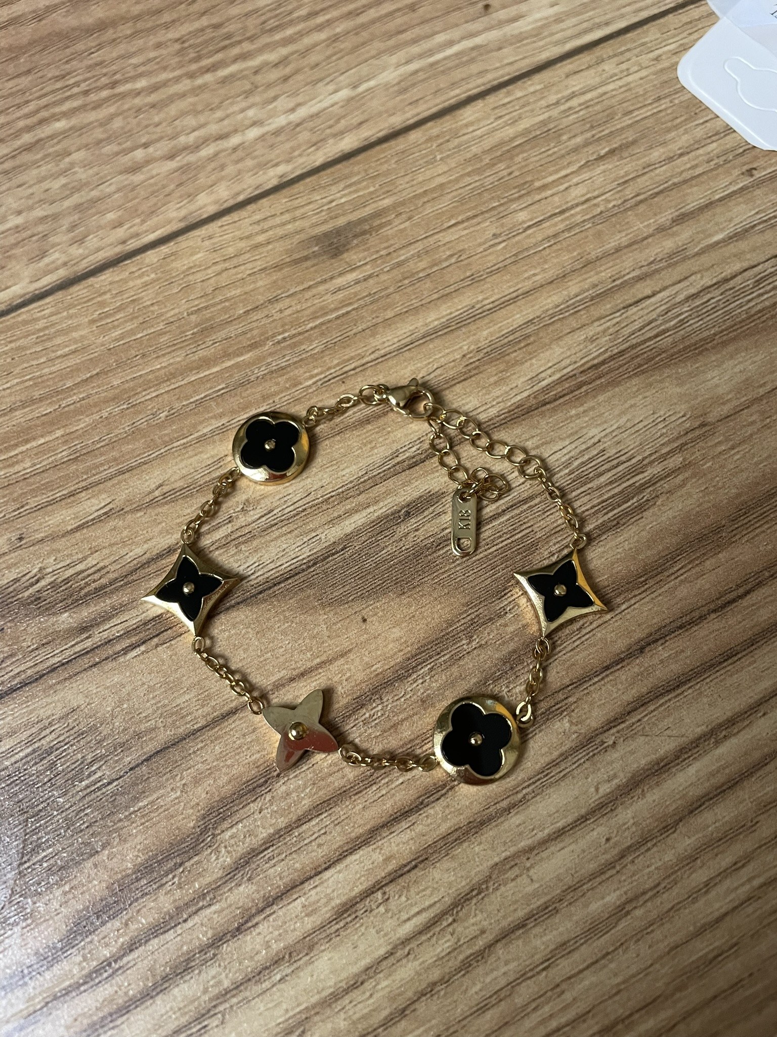 Bracelet Trèfle Noir
