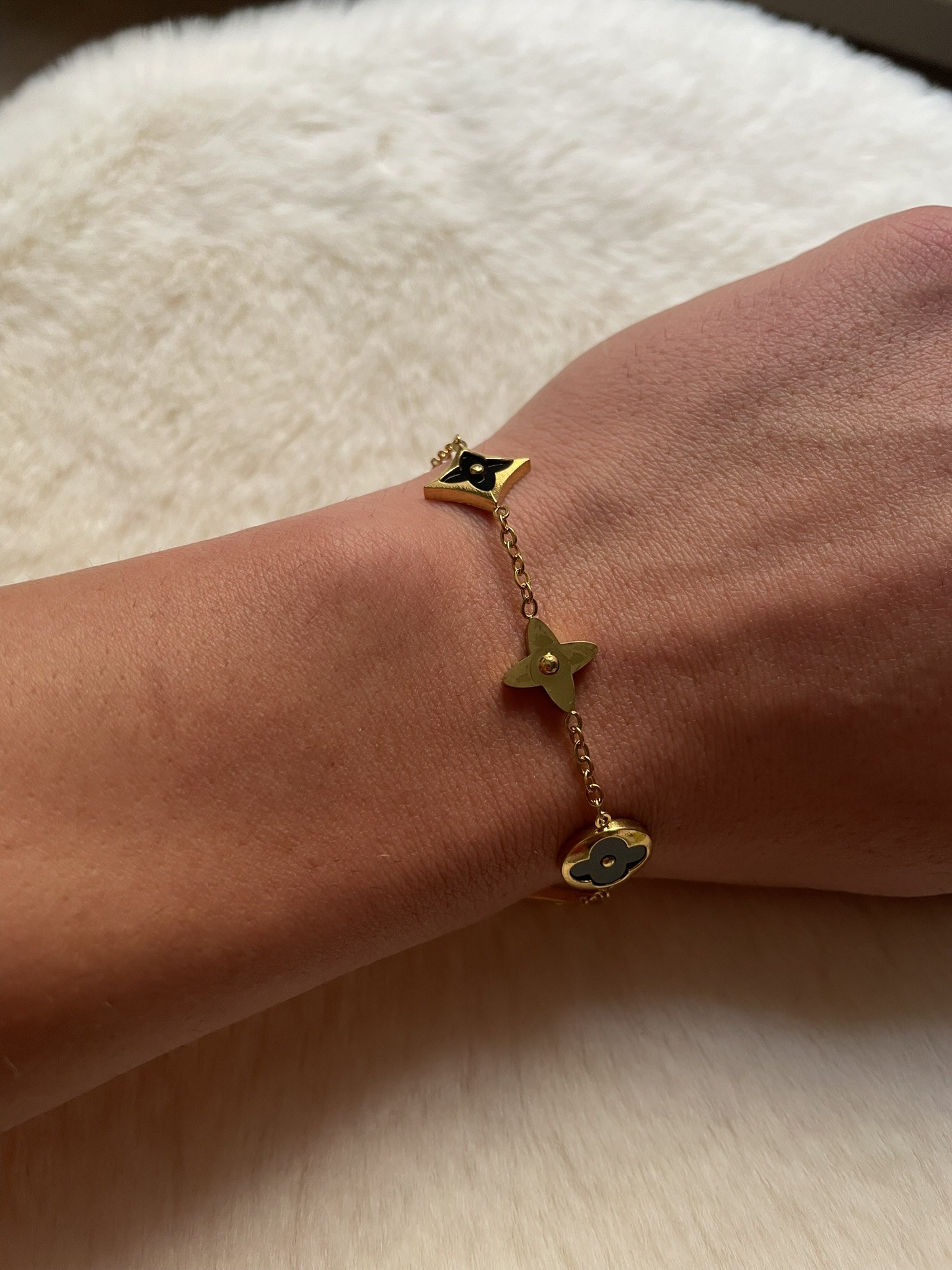 Bracelet Trèfle Noir 8