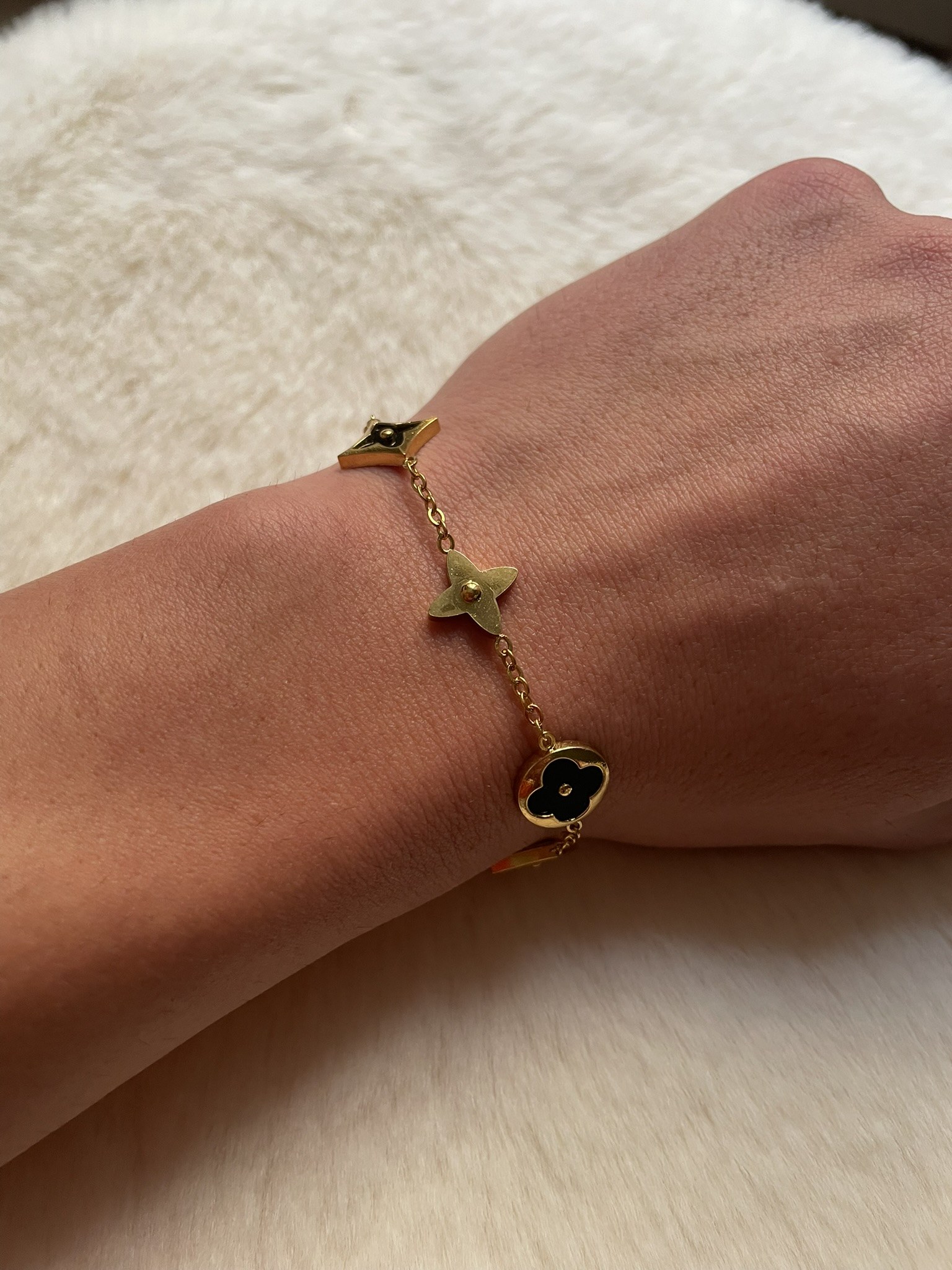 Bracelet Trèfle Noir 7