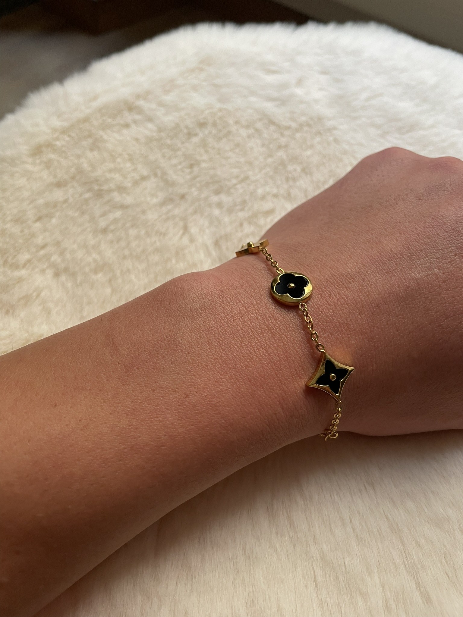 Bracelet Trèfle Noir 9