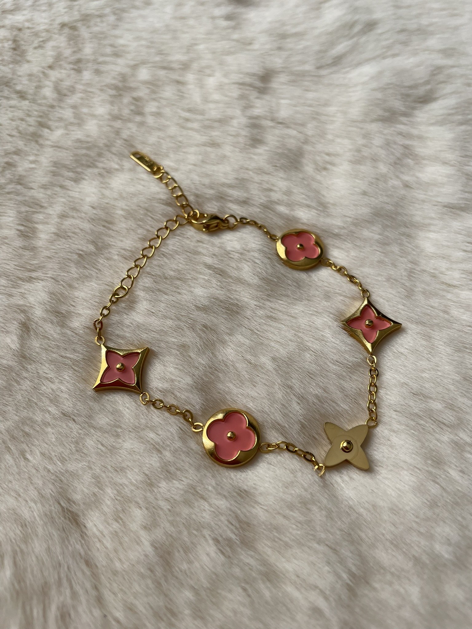 Bracelet Trèfle Rose 5