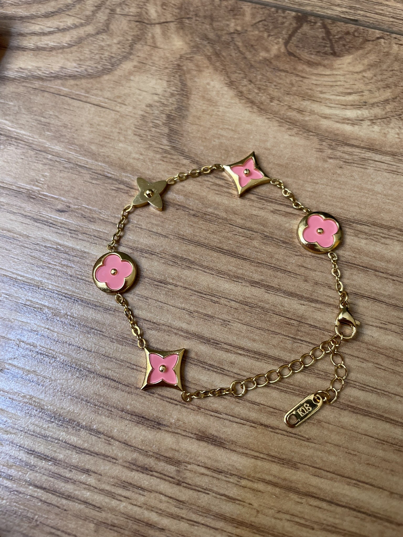 Bracelet Trèfle Rose 2