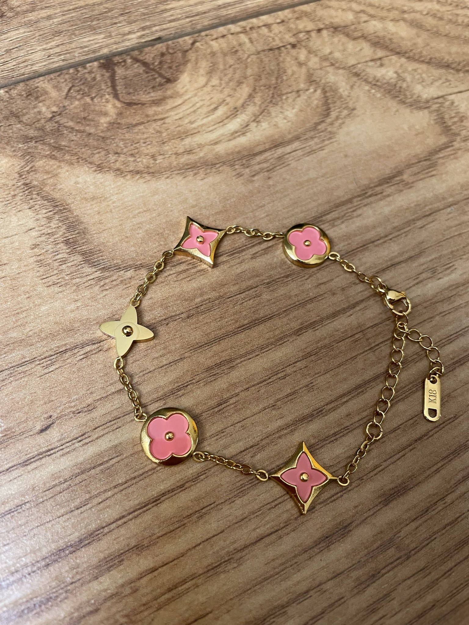 Bracelet Trèfle Rose 3
