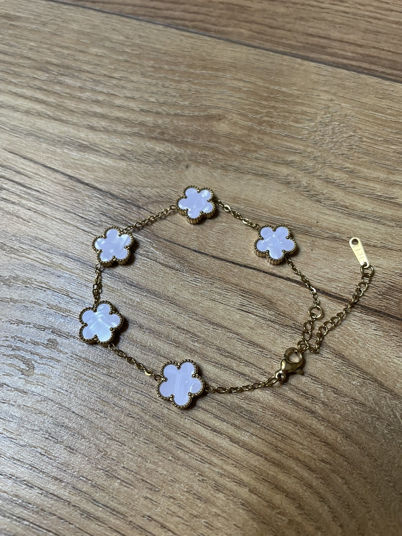 Bracelet Trèfle Blanc 2