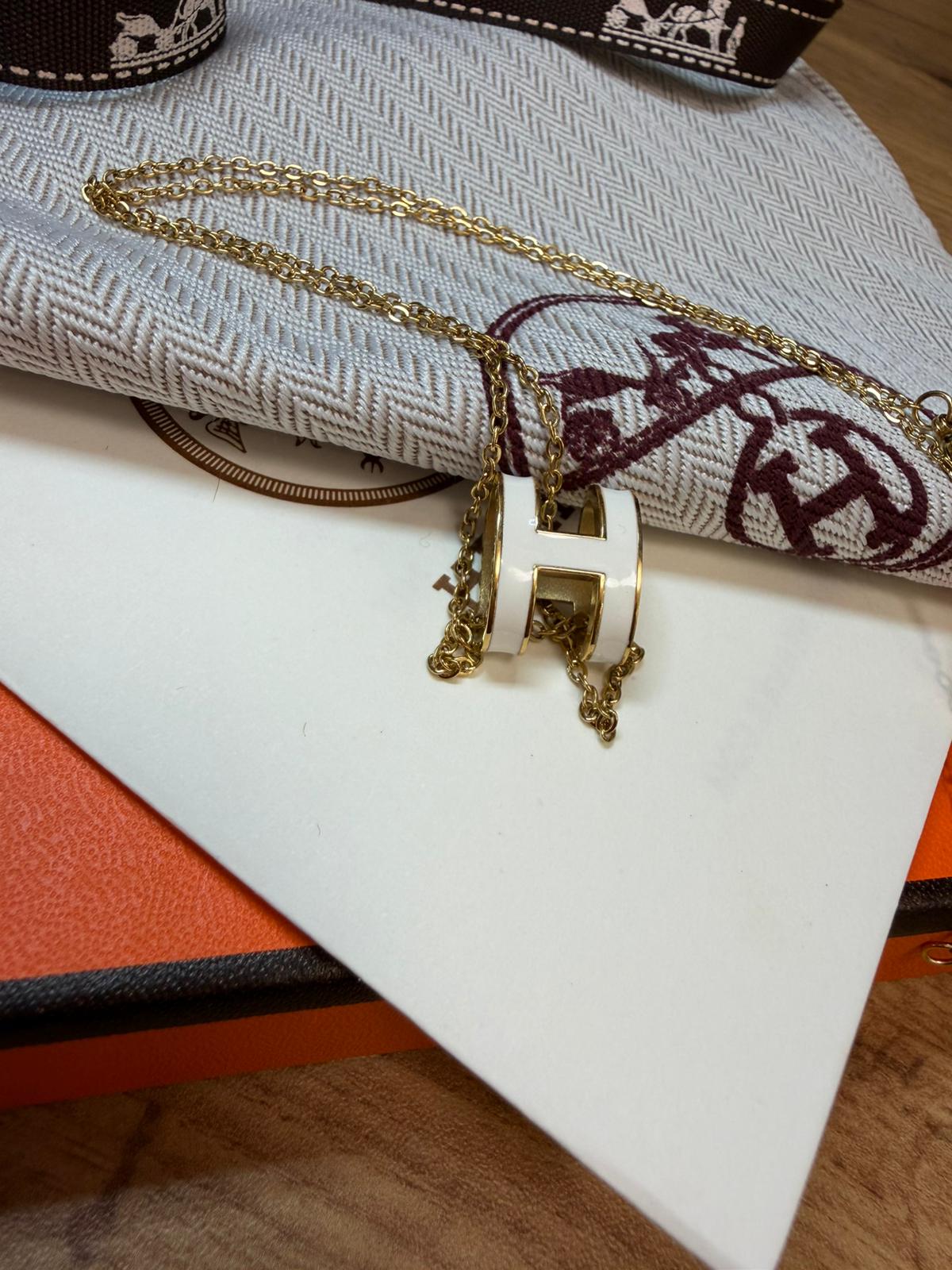 Collier Pop H ( or jaune )