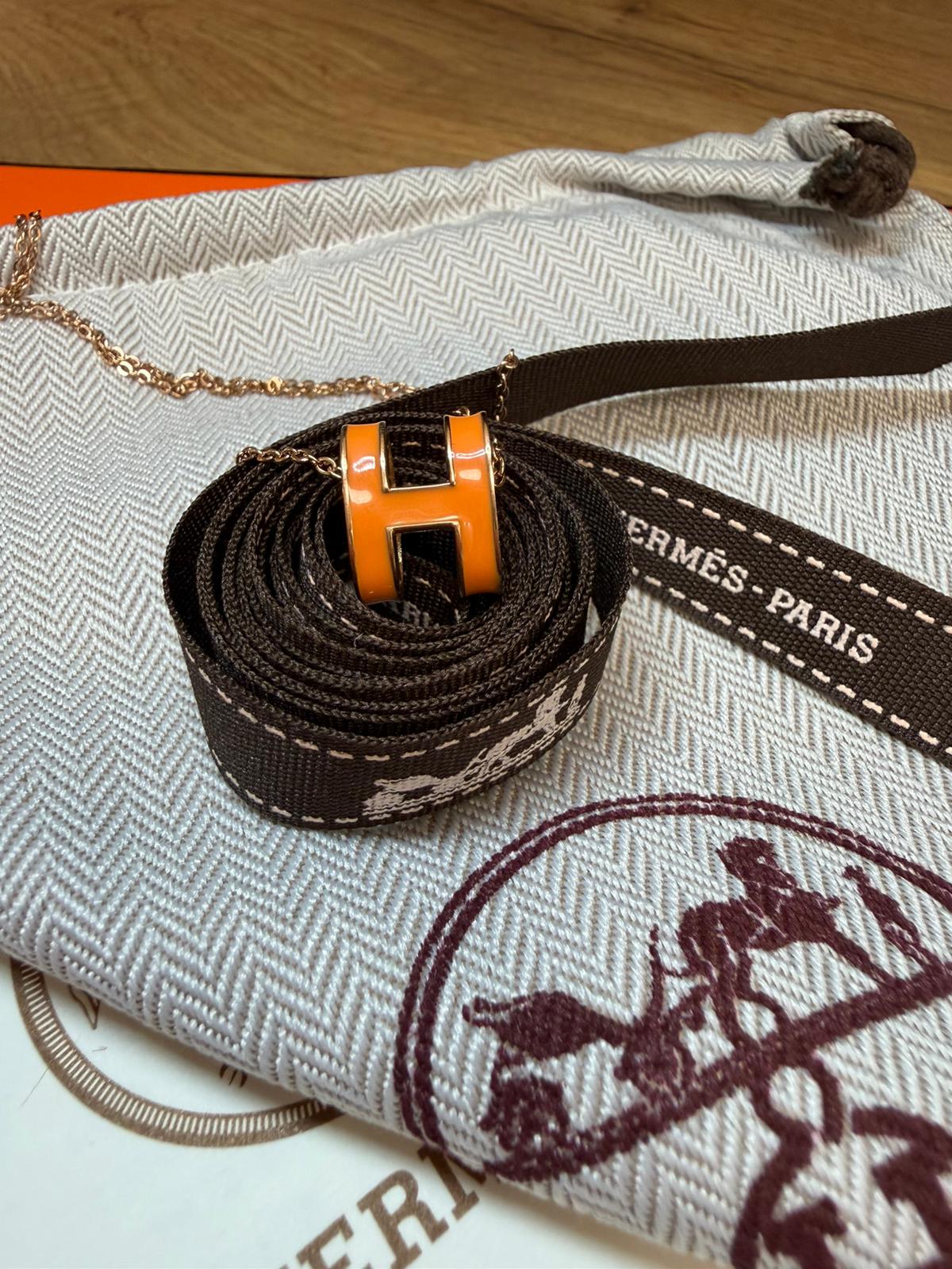 Collier Pop H ( Or rose )