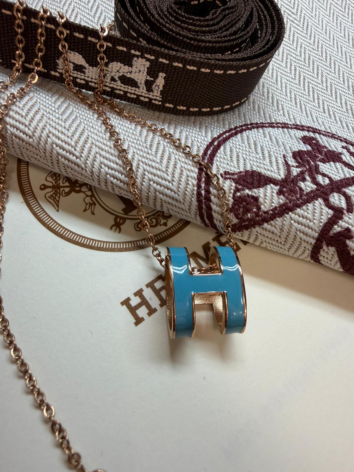 Collier Pop H ( Or Rose )